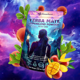 Yerba Mate Instant Tea Powder | Yerba Mate, Ashwagandha, Lionβs Mane, Chlorophyll, Peach Mango Flavor β 11.6 oz (30 Servings) β Sugar-Free, Gluten-Free, Superfood Energy & Focus Blend