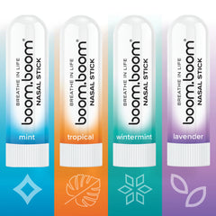 Nasal Stick (4 Pack) | Vapor Flow Technology | Better Breathing + Natural Focus | Cool Refreshing Sensation | Premium Essential Oils + Menthol Inhaler
