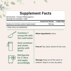 Ingredients Hyaluronic Acid Powder, DIY Facial Serum, Skin Hydration Care Formula
