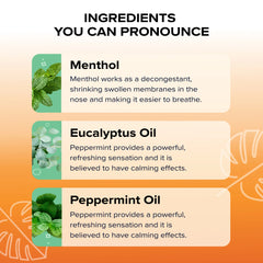 Nasal Stick (4 Pack) | Vapor Flow Technology | Better Breathing + Natural Focus | Cool Refreshing Sensation | Premium Essential Oils + Menthol Inhaler