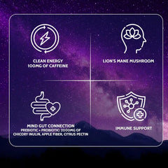 Yerba Mate Instant Tea Powder | Yerba Mate, Ashwagandha, Lion’s Mane, Chlorophyll, Peach Mango Flavor – 11.6 oz (30 Servings) – Sugar-Free, Gluten-Free, Superfood Energy & Focus Blend