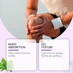 Soothing Pain Relief Massage Gel, Throughout The Body, Soothes Knees, Lumbar, Neck, Hands, and Feet