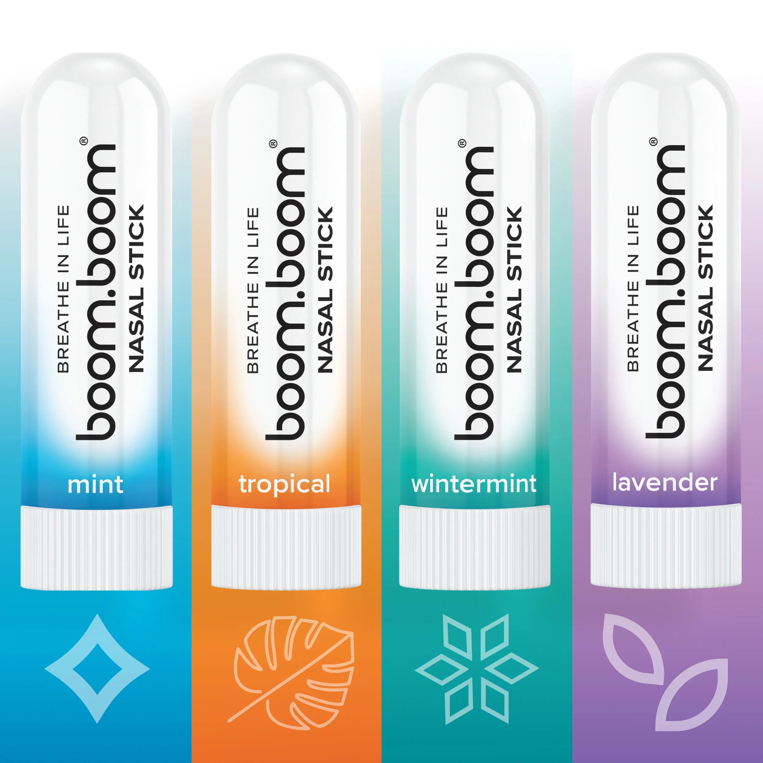 Nasal Stick (4 Pack) | Vapor Flow Technology | Better Breathing + Natural Focus | Cool Refreshing Sensation | Premium Essential Oils + Menthol Inhaler