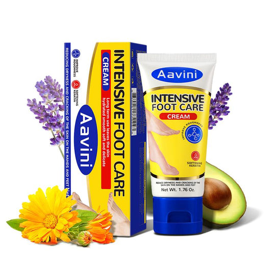 Aavini Intense Foot Cream - Repairs Cracked Skin, Antibacterial and Deodorizing, Removes and Softens Calluses, For All Skin Types, Moisturizing Foot Lotion 800