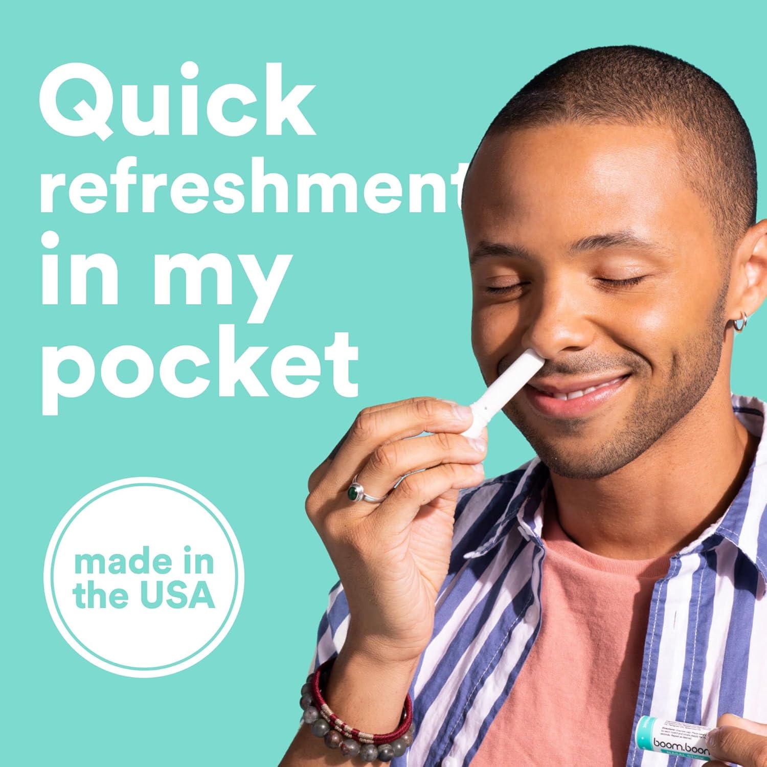 Nasal Stick (4 Pack) | Vapor Flow Technology | Better Breathing + Natural Focus | Cool Refreshing Sensation | Premium Essential Oils + Menthol Inhaler