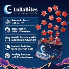 Natural Sleep Gummies - Made in USA - With 5-HTP, L-Theanine, Magnesium & Valerian Root - Melatonin Free - Vegan - Halal - Sugar, Gluten Free - Sweet Strawberry - 60 Gummies - 30 Servings