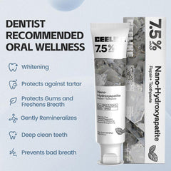 Fluoride-Free Hydroxyapatite Toothpaste | Enamel Repair & Fresh Breath | Gentle Mint Flavor | 4.23 oz Oral Care
