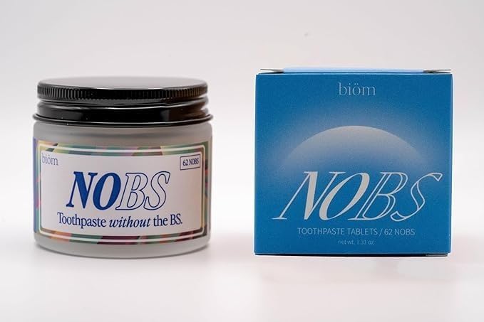 (No Bad Stuff) Toothpaste Tablets - Nano Hydroxyapatite, Fluoride & Plastic Free, Eco & Travel Friendly - Remineralize with NHA (1 Month)