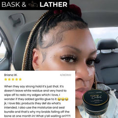 STRONG HOLD- THICK EDGES- EDGE CONTROL BASK AND LATHER Gel Haircare strong edge