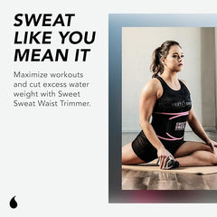 Sports Research® Waist Trimmer - Premium Sweat Enhancing Fitness Belt for Women & Men - 5 Adjustable Sizes