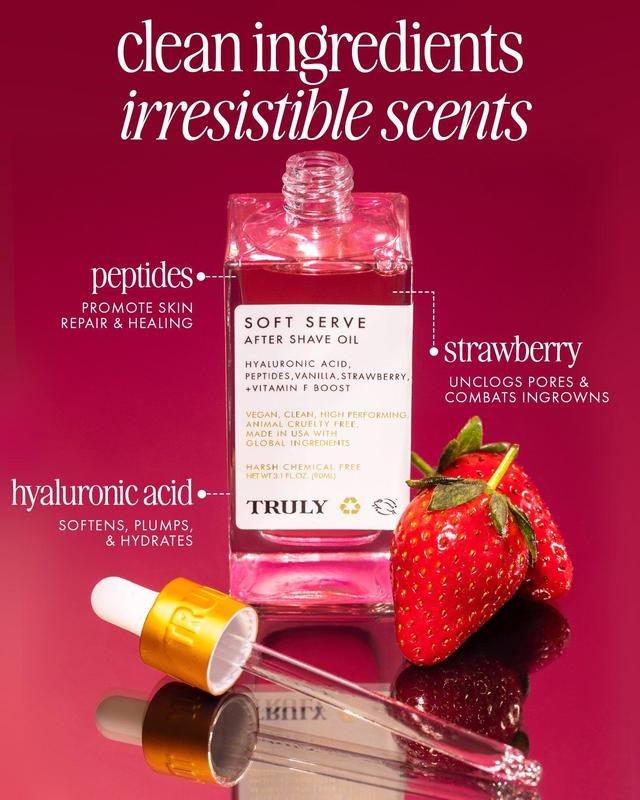 Soft Serve After Shave Oil - Strawberry & Vanilla Scent