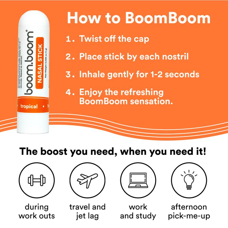 Nasal Stick (4 Pack) | Vapor Flow Technology | Better Breathing + Natural Focus | Cool Refreshing Sensation | Premium Essential Oils + Menthol Inhaler