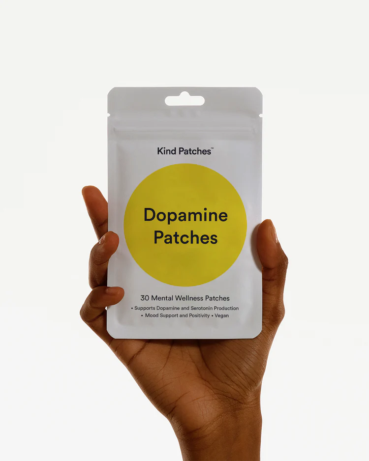 Kind Patches | Dopamine Patches | Mood Boost & Positivity Support | Plant-Based Formula with Rhodiola, Mucuna Pruiens and Lion's Mane Mushroom |