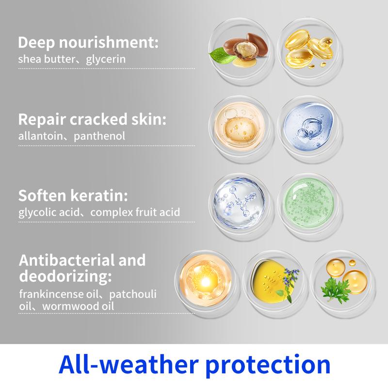 Aavini Intense Foot Cream - Repairs Cracked Skin, Antibacterial and Deodorizing, Removes and Softens Calluses, For All Skin Types, Moisturizing Foot Lotion