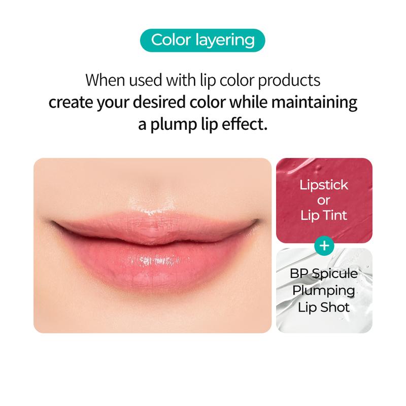 BP Spicule Plumping Lip Shot 4ml | LIQUID MICRONEEDLING PLUMPING LIP GLOSS FOR JUICY, VOLUMINOUS KOREAN GLASS LIPS