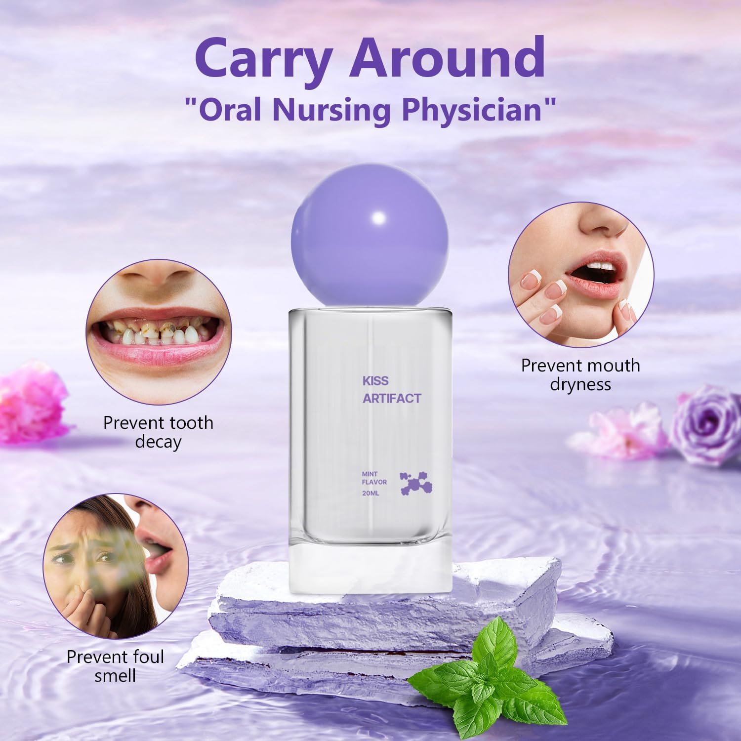 Probiotic Oral Spray | 20ml Breath Freshener for Long-Lasting Freshness & Oral Care | Portable & Sugar-Free