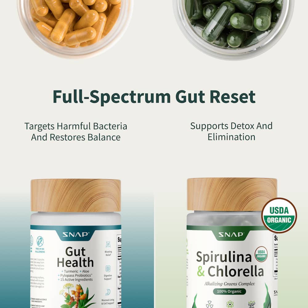 Gut Glow Bundle - Gut Health + Spirulina & Chlorella