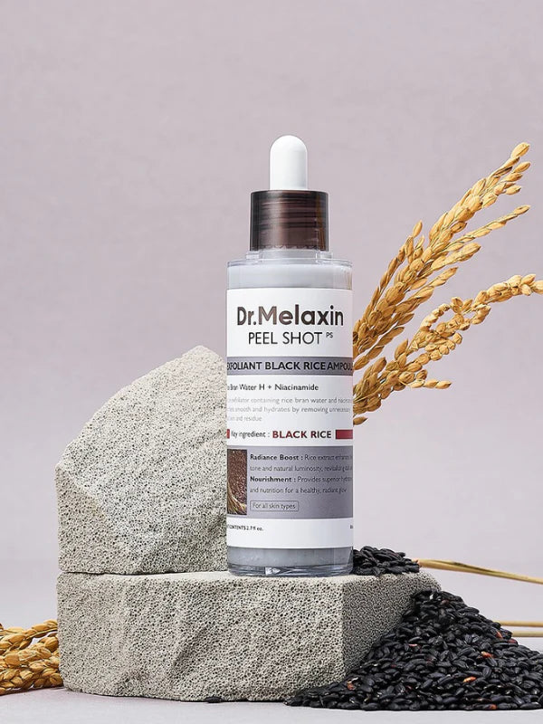 Peel Shot Glow Rice Ampoule Duo - Serums for Brightening, Exfoliating, and Moisturizing - Suitable for All Skin Types